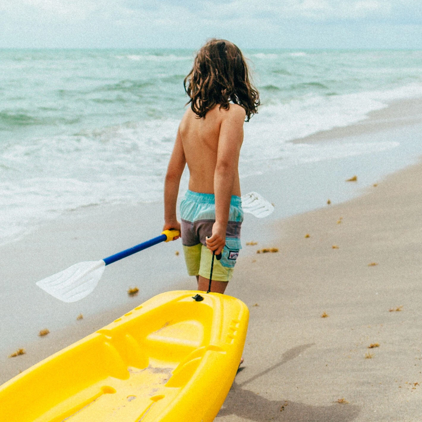 Pelican Sport Combo - 2 Solo Kids Kayaks With Paddles - Yellow/Blue 4 Pelican Sport Combo - 2 Solo Kids Kayaks With Paddles - Yellow/Blue - Image 2
